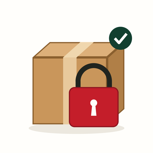 Shipping protection: package with a padlock
